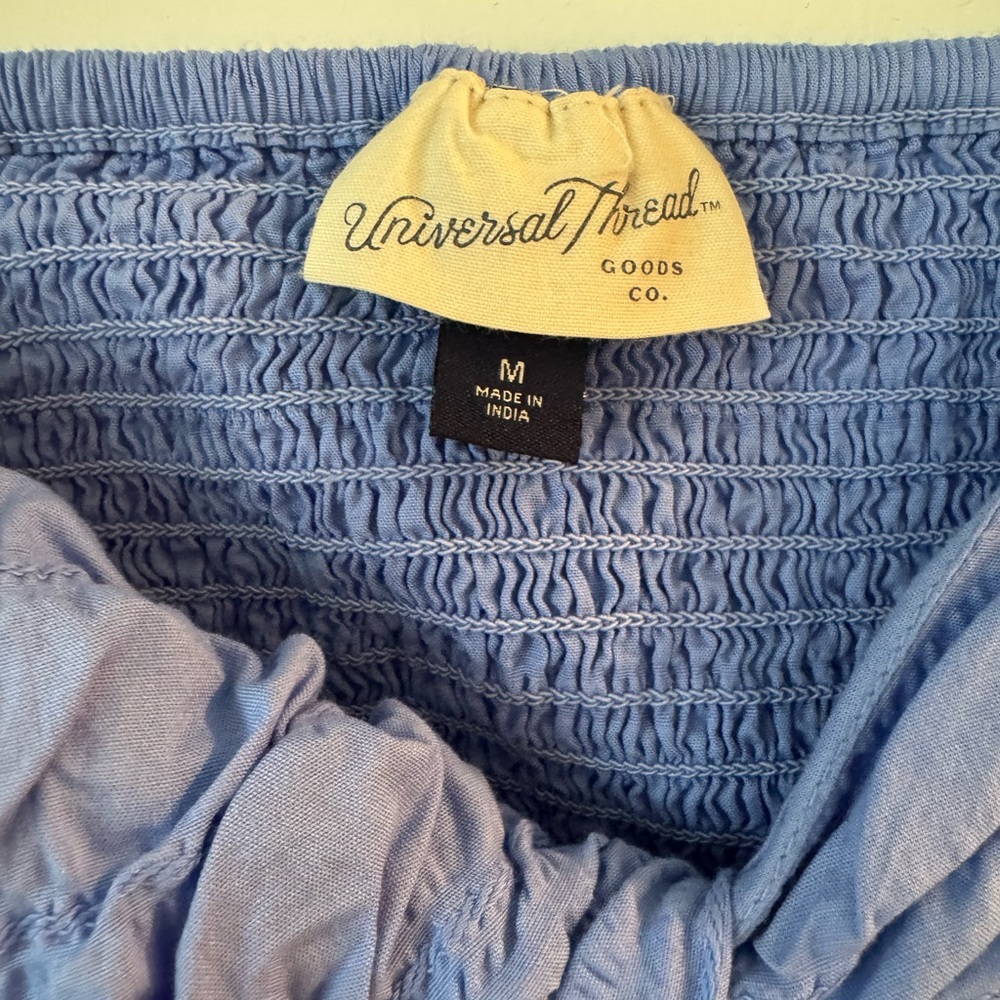 Universal ThreadBlue Ruffled Flowy Dress with Open Back Detail - Picture 3 of 6